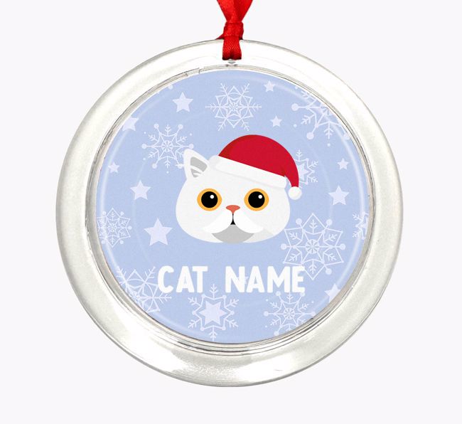 Snowflake: Personalized {breedCommonName} Christmas Decoration